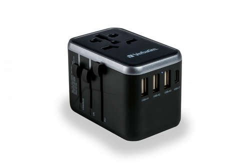 Verbatim UTA-04 Universal Travel Adapter USB A,B,C – Verbatim
