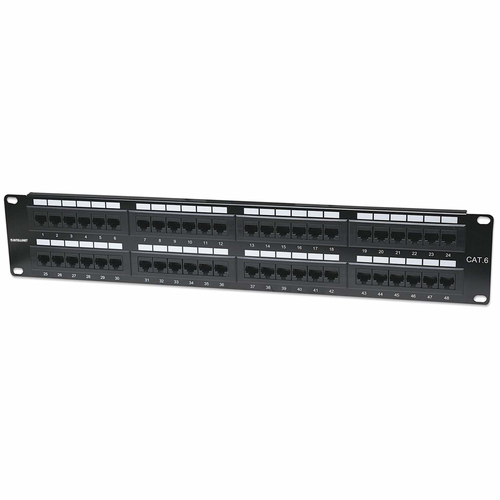 CAT6 PATCH PANEL 48-PORT UTP- 2U UNSHIELDED – INTELLINET
