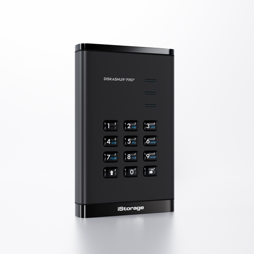 diskAshur PRO3 HDD 256-bit 5TB FIPS 140-3 Level 3 – iStorage