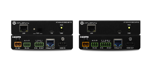 Avance™ 4K/UHD HDMI Extender Kit with Ethernet Control and Bidirectional Remote Power Black – Atlona Technologies
