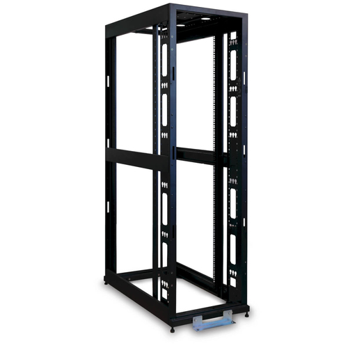 42U Standard-Depth 4-Post Premium Open Frame Rack No Doors or Side Panels – Eaton
