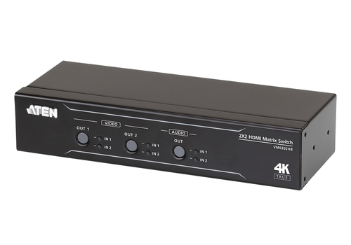 2 x 2 True 4K HDMI Matrix Switch with Audio De-Embedder – ATEN