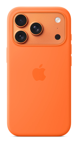 iPhone 17 Pro Silicone Case with MagSafe ? Orange – Apple