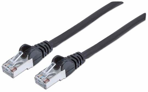 NETWORK CABLE CAT5E CCA 2M BLACK SF/UTP SNAGLESS/BOOTED – INTELLINET