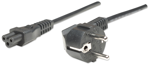 POWER CABLE/CORD EU 2PIN/C5 FEM -TRIANGLE/SCHO 1.8M BLACK – INTELLINET