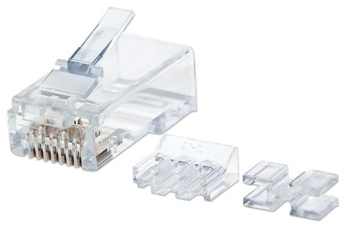 CAT6A RJ45 MODULAR PLUGS UTP- STRANDED WIRE 2/PRONG 80 PACK – INTELLINET