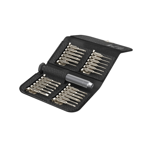 Hama 24-in-1 Mini Screwdriver Set Resilient Steel Leather-Look Case – Hama