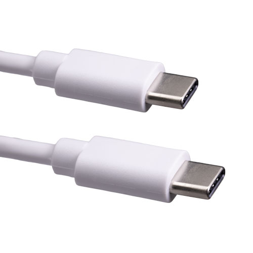 2m USB 3.1c Male - USB 3.1c Male White Cable – Cablenet