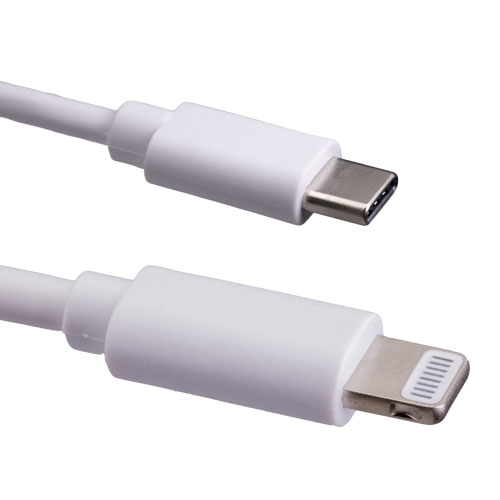 2m USB 3.1c Male - Lightning MFI Cable White – Cablenet