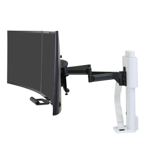 TRACE DUAL MONITORS PANEL CLAMP BRIGHT WHITE – Ergotron