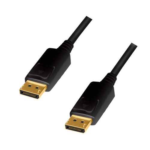 DisplayPort cable, DP/M to DP/M, 4K/60 Hz, CCS, black, 2 m – LogiLink