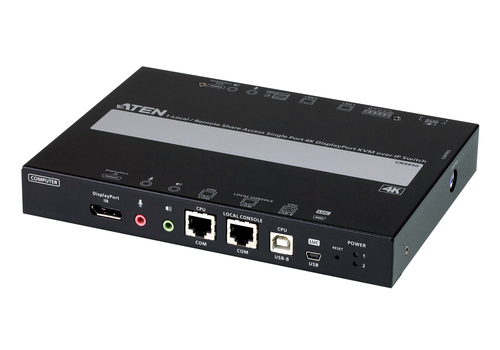1-Local-Remote Share Access Single Port 4K DisplayPort KVM over IP Switch – ATEN