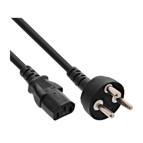 2M DANISH MAINS CABLE - DANISH PLUG TO C13 IEC SOCKET – Fairline