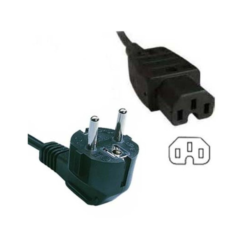 2M EUROPEAN MAINS TO IEC C15 HOT CONNECTOR CABLE – Fairline