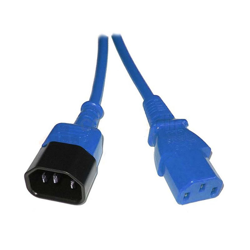 2M IEC C13 SOCKET TO C14 PLUG MAINS EXTENSION CABLE - BLUE – Fairline