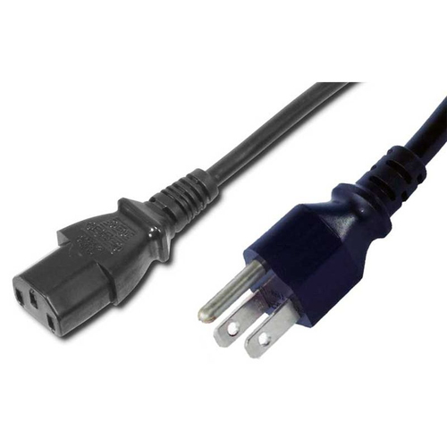 2M US MAINS CABLE - US MAINS PLUG TO C13 IEC SOCKET – Fairline