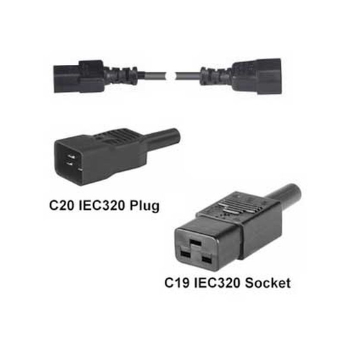 5M IEC C20 PLUG TO IEC C19 SOCKET POWER EXTENSION CABLE – Fairline