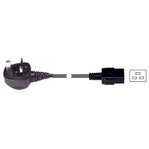 5M UK MAINS PLUG TO IEC C19 SOCKET POWER CABLE – Fairline