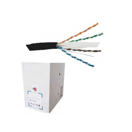 CAT.6 UTP STRANDED PATCH CABLE LSZH (305M BOX) - BLACK – Fairline