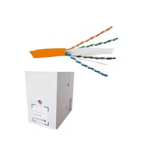 CAT.6 UTP STRANDED PATCH CABLE LSZH (305M BOX) - ORANGE – Fairline