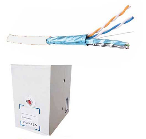 CAT.6a S-FTP STRANDED PATCH CABLE LSZH (305M BOX) - WHITE – Fairline