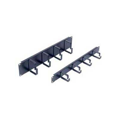 4 RING 19 CABLE MANAGEMENT BAR - BLACK - 1U – Fairline