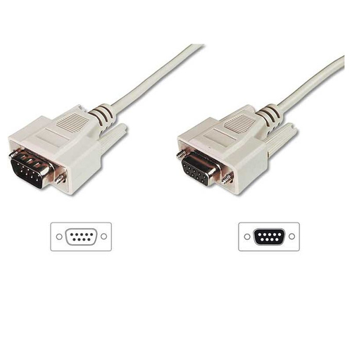 2M DB9 STRIAGHT THROUGH SERIAL CABLE - PLUG TO SOCKET – Fairline