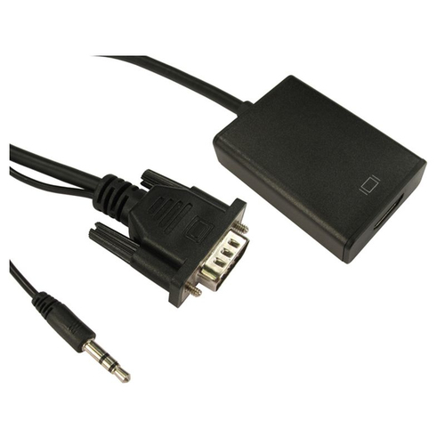 0.2M VGA & AUDIO 3.5mm JACK TO HDMI ADAPTOR (USB POWER) M-F – Fairline