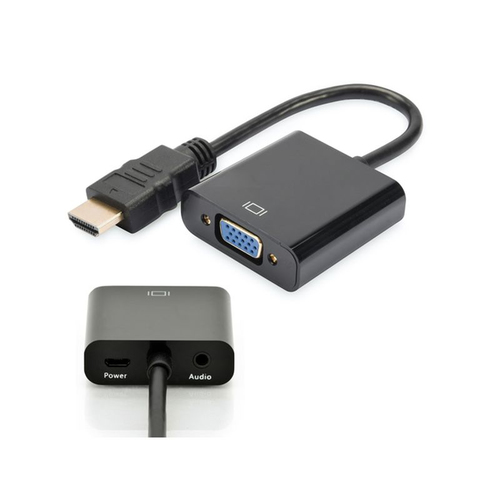 0.2M HDMI TO VGA & 3.5mm AUDIO ADAPTOR CABLE - M-F – Fairline