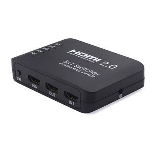 5 WAY HDMI 2.0 SWITCH WITH REMOTE CONTROL - 4K @ 60Hz – Fairline
