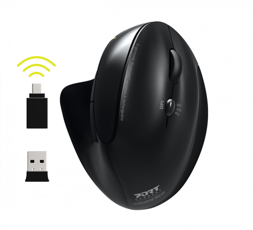 MOUSE ERGONOMIC RECHARGEABLE BLUETOOTH RIGHT HANDED – Port