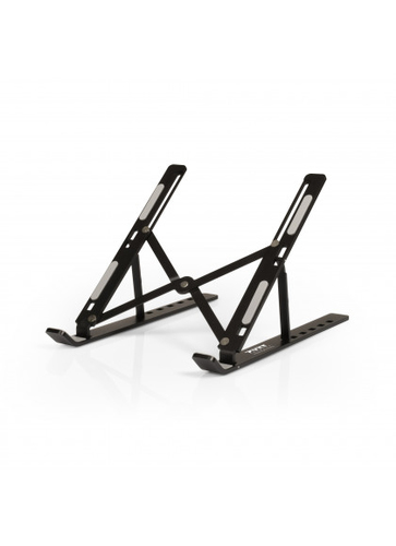 Port Designs portable/foldable laptop stands; height adjustable from 15 to 45 degrees. Includes travel pouch – Port