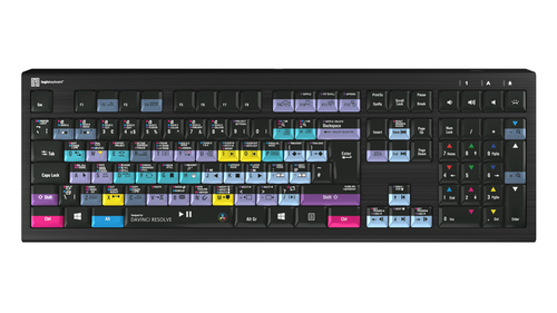 Blackmagic Design DaVinci Resolve 18.5 PC Backlit ASTRA2 Keyboard – LogicKeyboard