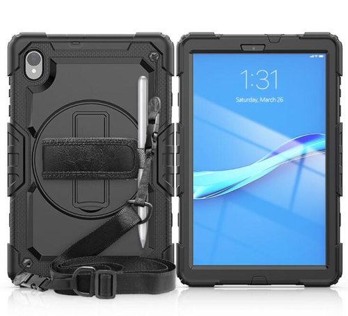 JLC Lenovo Tab P12 Pro Spartan Velcro Hand Strap + Shoulder Strap and Screen protector – JLC