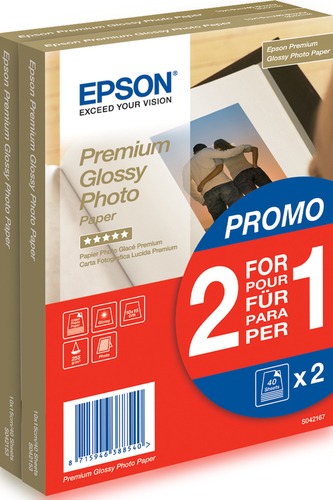 PHOTO PAPER PREMIUM 10X15 40F 1+1FREE – Epson