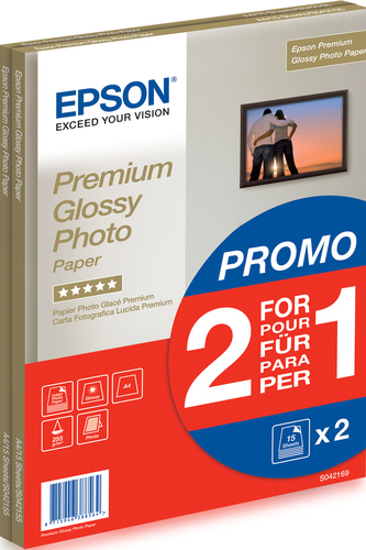 PHOTO PAPER PREMIUM A4/15F 1+1FREE – Epson