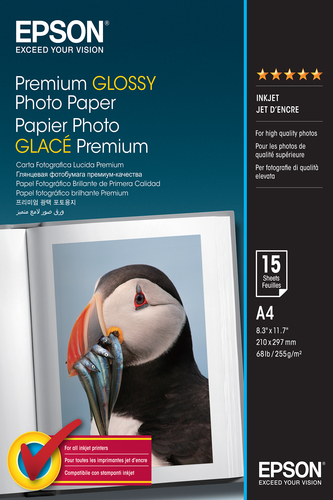 PREMIUM GLOSSY PHOTO PAPER A4 15 SHEETS – Epson