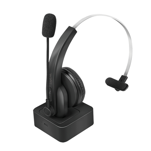 Bluetooth Headset, Mono, with charging stand – LogiLink