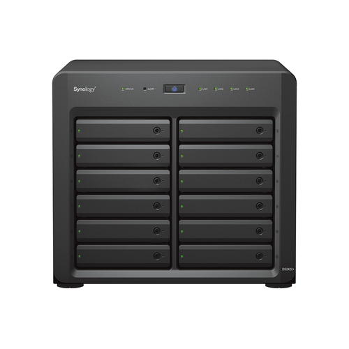 Synology DiskStation DS2422+ 192TB (Synology HAT5300); 12 bay desktop; AMD Ryzen – Synology