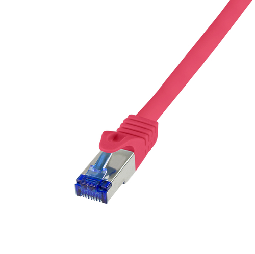 Patch cable Cat.6A S/FTP Ultraflex 3P/GHMT certified, red 15m – LogiLink