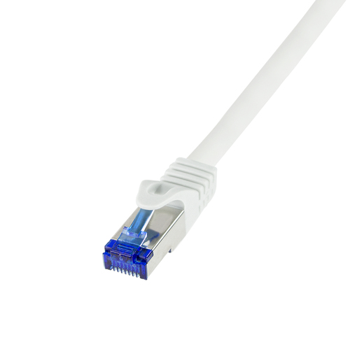 Patch cable Cat.6A S/FTP Ultraflex 3P/GHMT certified, white 15m – LogiLink