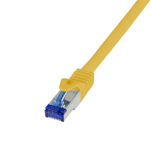 Patch cable Cat.6A S/FTP Ultraflex GHMT certified, yellow 7.5m – LogiLink