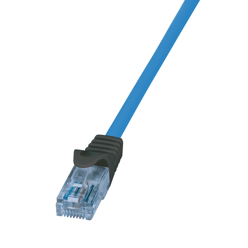 Cat.6A Premium Patch Cable 10G / POE / HDBT, blue, 50 m – LogiLink