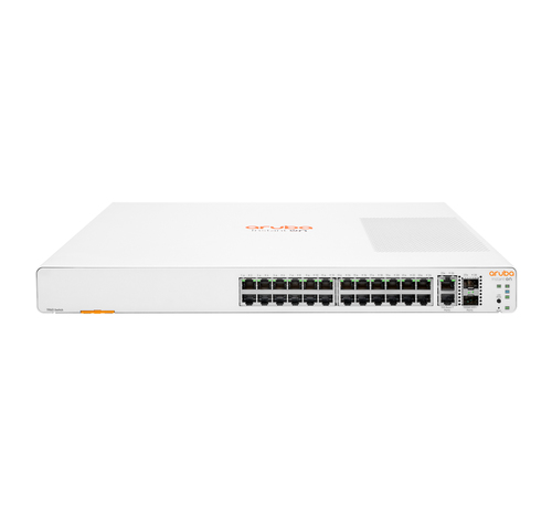 HPE Aruba Instant On 1960 24G 2XGT 2SFP+ Switch - Switch - Managed - 24 x 10/100/1000 + 2 x 10 Gigabit SFP+ + 2 x 100/1000/10GBase-T - rack-mountable – Hewlett Packard Enterprise