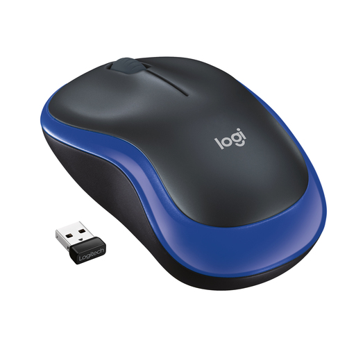 WIRELESS MOUSE M185 BLUE USB CORDLESS – Logitech