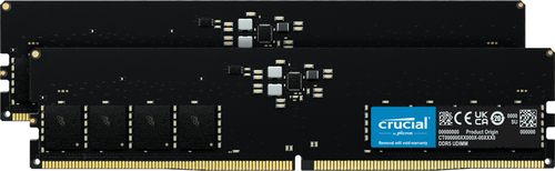 32GB(2x16GB) Crucial DDR5 PC5-38400 4800MHz CL40 UDIMM Kit – Micron