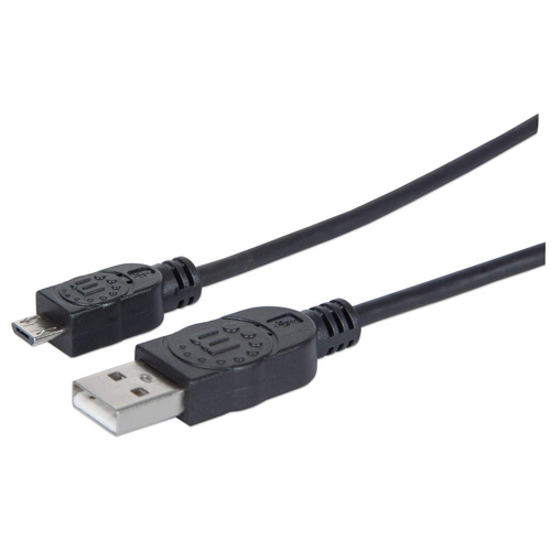 USB-A TO MICRO-USB CABLE 1.8M- MALE/MALE 480MBPS (USB 2.0) BLCK – INTELLINET