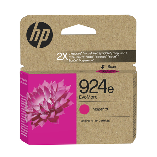HP 924E EVOMORE MAGENTA ORIGINAL INK – HP Inc