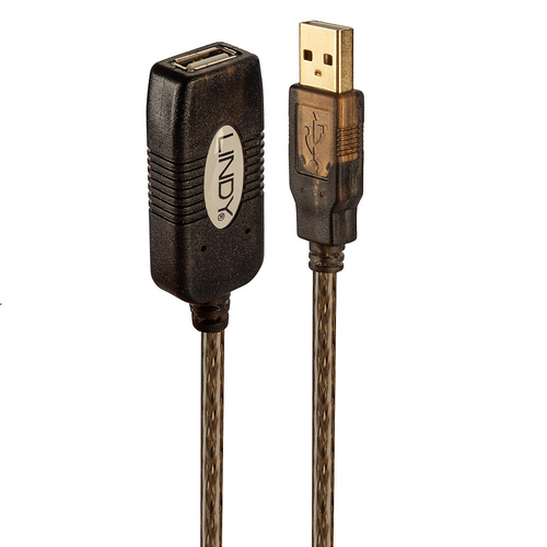 20M USB 2.0 ACTIVE EXTENSION CABLE USB A MALE/USB A FEMALE – Lindy