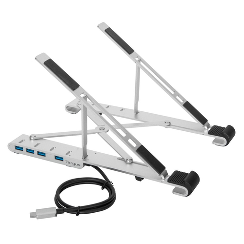 Targus Portable Stand+USB-A Hub Silver – Targus